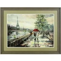 Agatiyo Framed Paris Wall Art - Multi Coloured