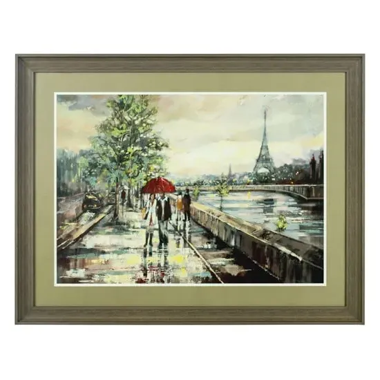 Agatiyo Framed Paris Wall Art - Multi Coloured