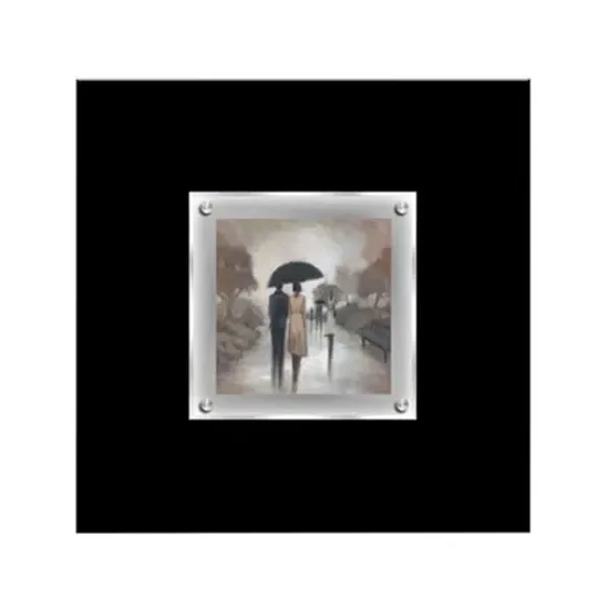 Agatiyo Rainy Day Couple Wall Art Frame - Multicolor