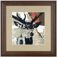 Agatiyo Stag Head Wall Art Frame - Multicolor