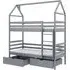 Agnano Bunk Bed with Storage - Grey, Pine
