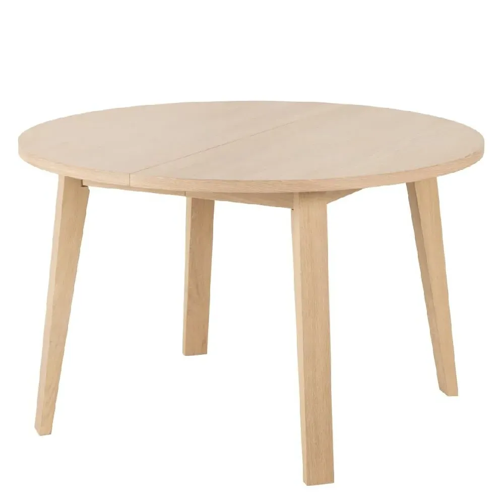 Agnano Round Coffee Table - White Oak