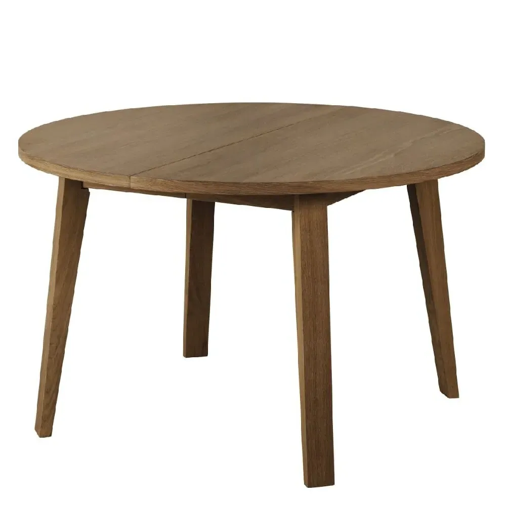 Agnano Round Dining Table - Smoked Oak