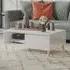 Agron Coffee Table with Storage - White, High Gloss