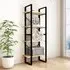 Aharon 4-Tier Bookshelf - Natural, Pinewood