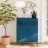 Aiken 2 Door Storage Cabinet - Deep Ocean Blue, Metal