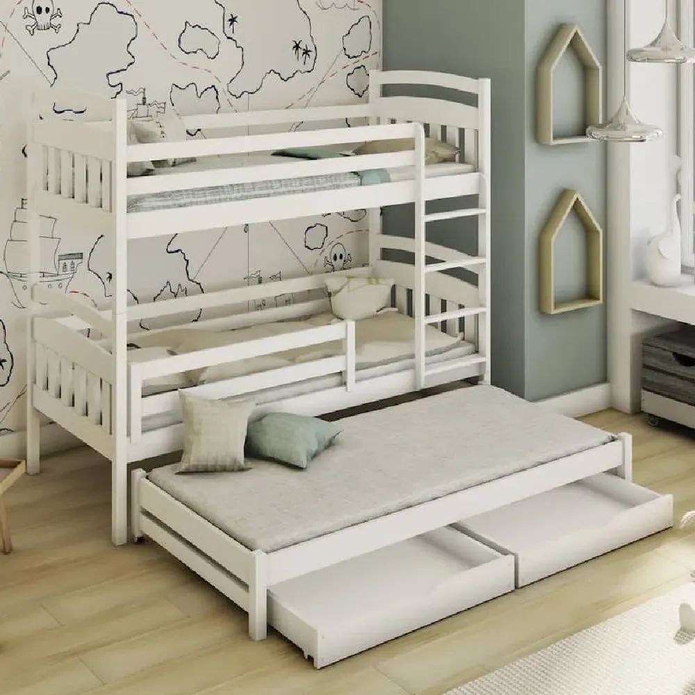 Aiken Bunk Bed - White, Wood