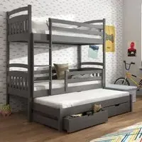 Aiken Bunk Bed without Mattress - Graphite, Wood
