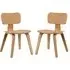 Aiken Dining Chairs In Pair - Oak