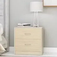 Aimo Bedside Cabinet with 2 Drawers - Sonoma Oak