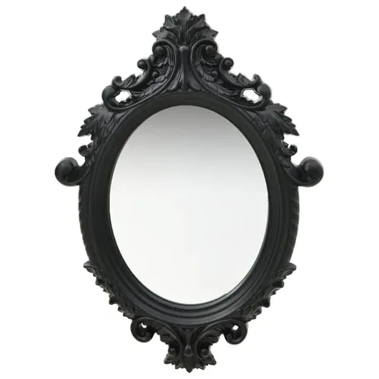 Airlia Castle Style Wall Mirror - Black image