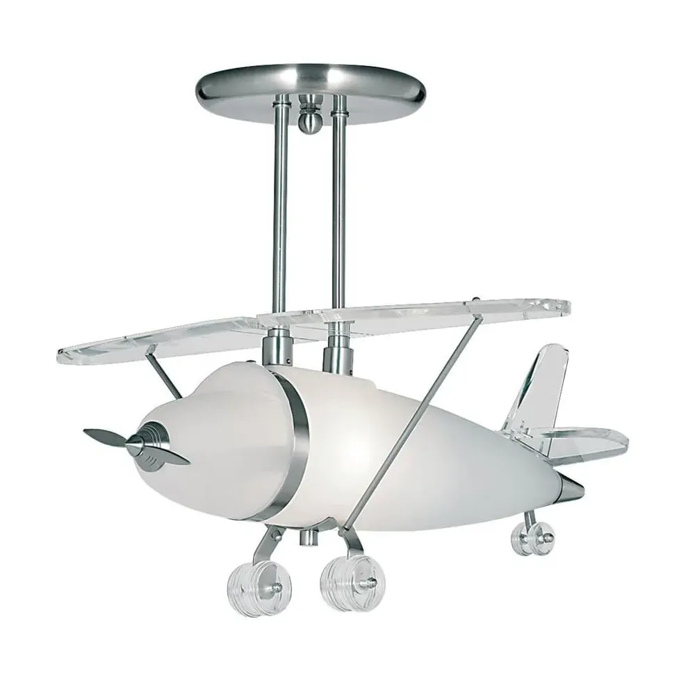 Airplane Pendant Light - Chrome, Acrylic Glass