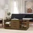 Aivar Coffee Table with 2 Drawers - Brown, Pine Wood