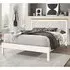 Aizza Double Bed Frame - White, Hevea Hardwood