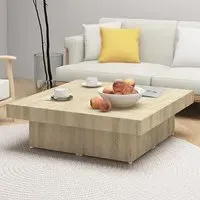 Akili Square Coffee Table - Sonoma Oak, Chipboard