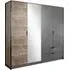 Akron 4-Door Mirrored Wardrobe - Grande Oak