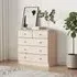 Akron 5-Drawer Chest of Drawers - Natural, Pine Wood