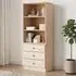 Akron Bookcase with 3 Drawers - Natural, Pine