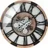Akron Metal Wall Clock - Black, Natural