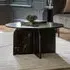 Akron Round Coffee Table - Black, Marble
