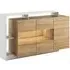 Akron Sideboard with 3 Doors with LED - Grandson Oak