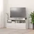 Akron TV Stand with 2 Drawers - White Pine