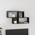 Akua Cube Wall Shelf - Black, Engineered Wood