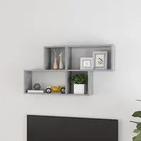 Akua Cube Wall Shelf - Concrete Effect, Engineered Wood