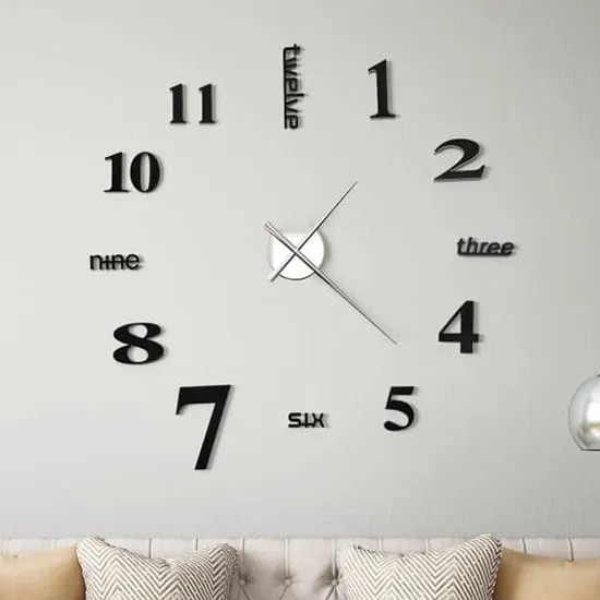 Alagan EVA 3D Wall Clock - Black image