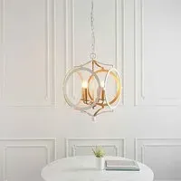 Alameda Metal Pendant Ceiling Light - Gold, White