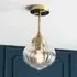 Alamosa Ceiling Pendant Light - Brass, Glass