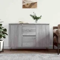 Alamosa Sideboard with 2 Doors & 2 Drawers - Grey Sonoma, Engineered Wood alternate view
