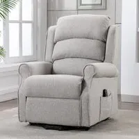 Alanya Electric Recliner Chair with Lift Function - Linen, Fabric