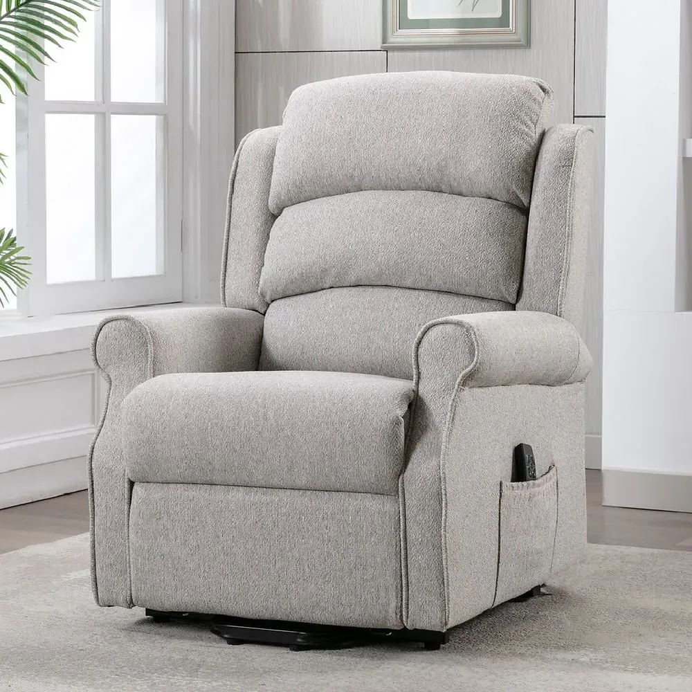 Alanya Electric Recliner Chair with Lift Function - Linen, Fabric
