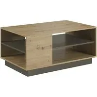 Alaro Coffee Table with Undershelf - Artisan Oak