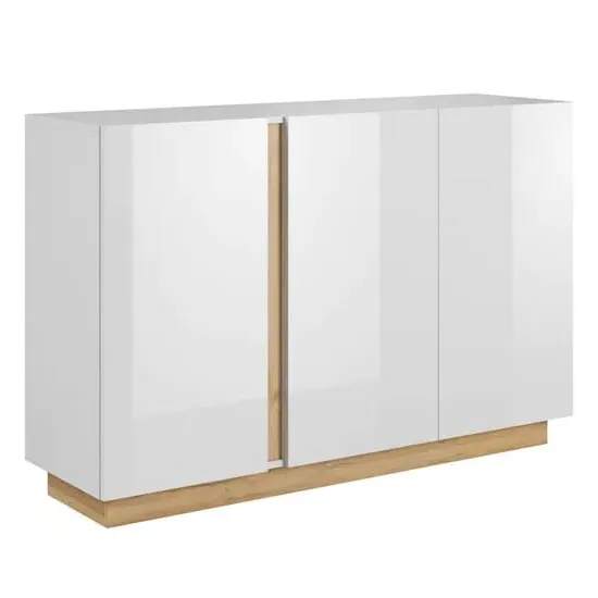 Alaro High Gloss Sideboard - White image