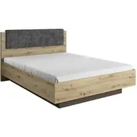 Alaro King Size Bed Frame - Artisan Oak
