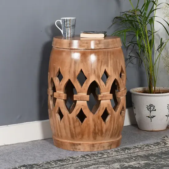 Alaro Side Table - Oak, Solid Mango Wood product