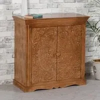 Alaro Sideboard with 2 Doors - Oak, Mangowood