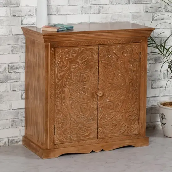 Alaro Sideboard with 2 Doors - Oak, Mangowood