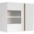 Alaro Wall Display Cabinet with LED - White, High Gloss
