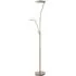 Alassio Glass LED Floor Lamp - Antique Brass