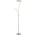 Alassio Mother And Child Task Floor Lamp - Satin Chrome