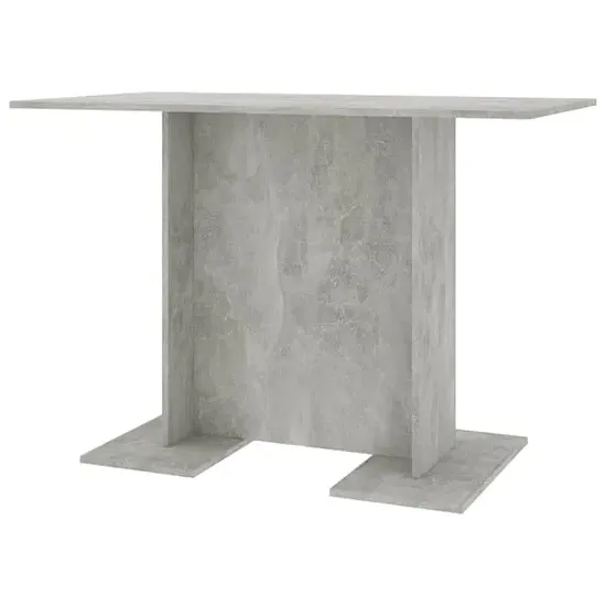 Alayka Rectangular Dining Table - Concrete Effect