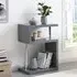 Albania 3 Tiers Shelving Unit - Grey, High Gloss