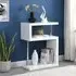 Albania 3 Tiers Shelving Unit - White, High Gloss