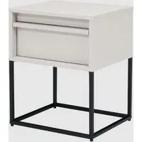 Albany Bedside Cabinet with 1 Drawer - Stone, MDF