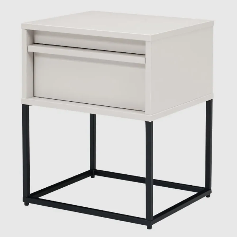 Albany Bedside Cabinet with 1 Drawer - Stone, MDF image