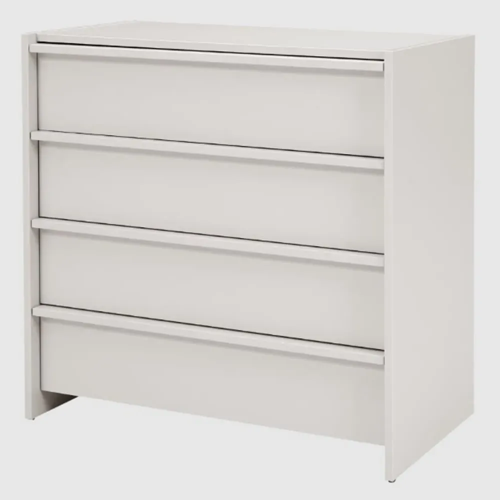 Albany Chest of 4 Drawers - Stone, MDF