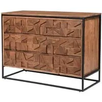 Albany Chest of 6 Drawers - Natural, Acacia Wood